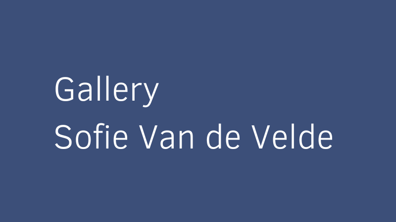 Gallery Sofie Van de Velde